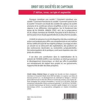 Droit des sociétés de capitaux (2e éd)