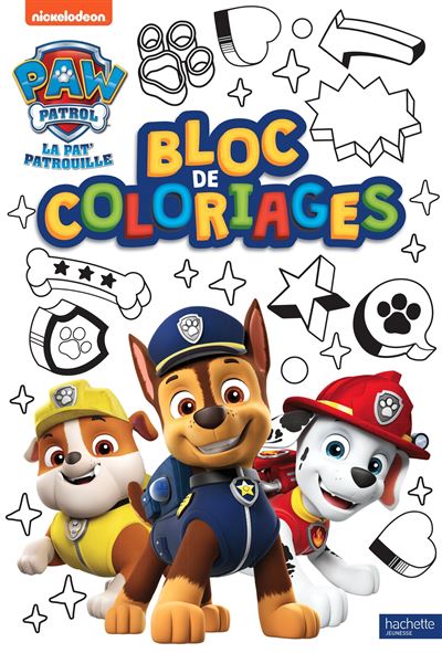 Pat' Patrouille - Bloc de coloriages -  Collectif - broché
