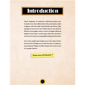 Les énigmes des mystérieuses civilisations