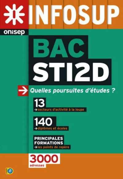 Bac sti2d quelles poursuites d'etudes