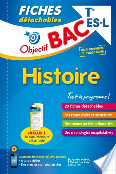 Objectif Bac Fiches détachables Histoire Term L ES
