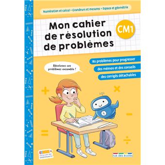 Mon cahier de résolution de problèmes CM1