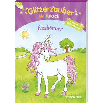 GLITZERZAUBER MALBLOCK-EINHOERNER-TESSLO