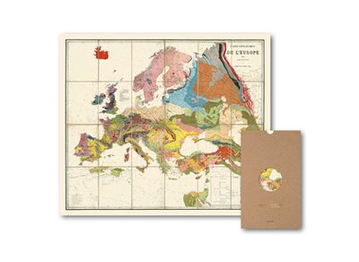Carte Géographie nostalgique - Carte géologique de l’Europe - André Hubert Dumont - (donnée non spécifiée)