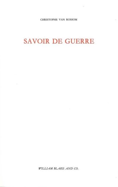 Savoir de guerre