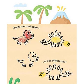 Je peins avec mes doigts - dinosaures