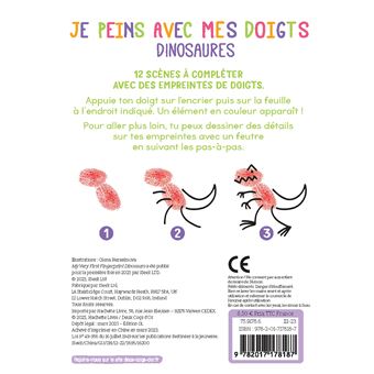 Je peins avec mes doigts - dinosaures