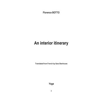 An Interior Itinerary