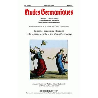 Études germaniques - N°2/2009