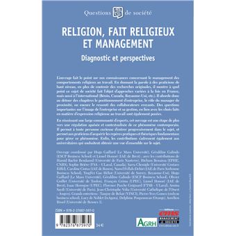 Religion, fait religieux et management