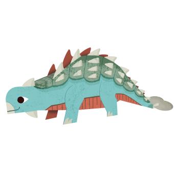 Papertoys géants : dinosaures