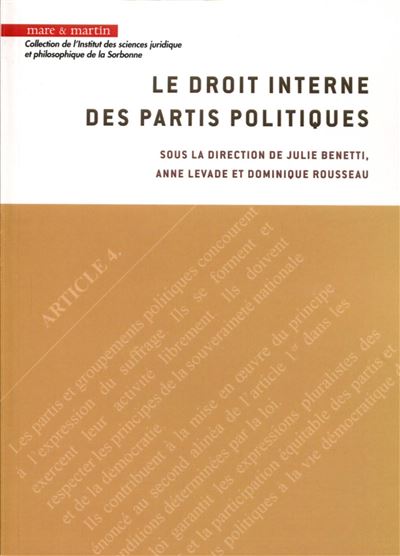 Droit interne des partis politiques