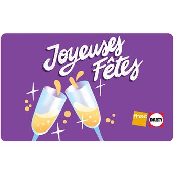 E-carte cadeau Fnac Darty Joyeuses Fêtes 100E - 1
