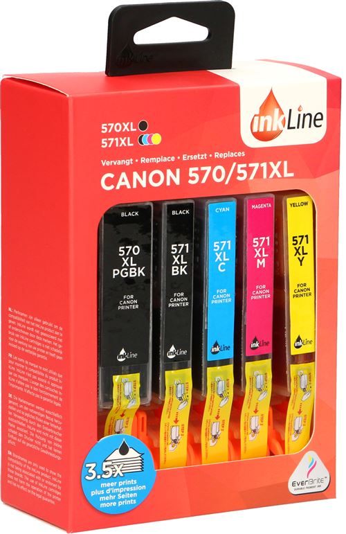 inKLine - Canon 570/571XL 5-PACK