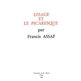 Lesage et le picaresque