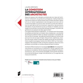 La condition internationale des architectes