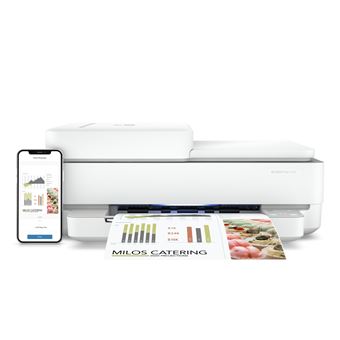 Imprimante jet d'encre HP Envy 6010 3 en 1 Blanc - Imprimante multifonction  - Achat & prix