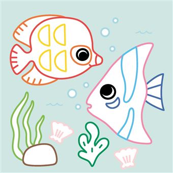 Mes premiers coloriages sans dépasser - Animaux adorables