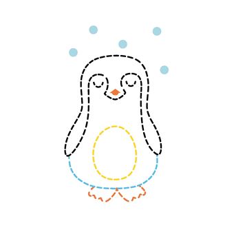 Mes premiers coloriages sans dépasser - Animaux adorables