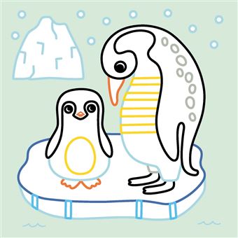 Mes premiers coloriages sans dépasser - Animaux adorables