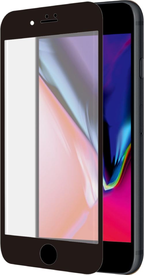 Azuri Curved Tempered Glass Rinox Armor Black Frame 7/8