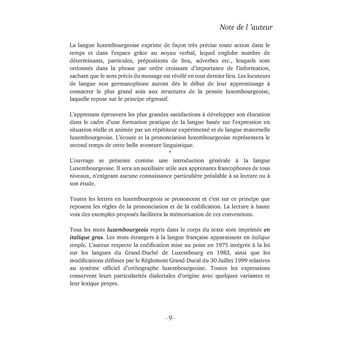 Petite Grammaire Luxembourgeoise