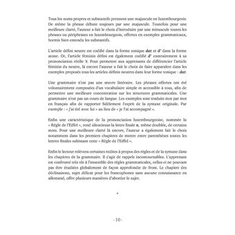 Petite Grammaire Luxembourgeoise