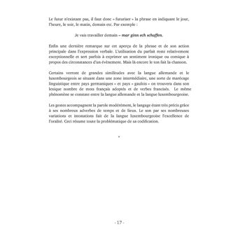 Petite Grammaire Luxembourgeoise