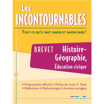 Brevet : Histoire/Géographie/Education Civique - Broché - Collectif ...