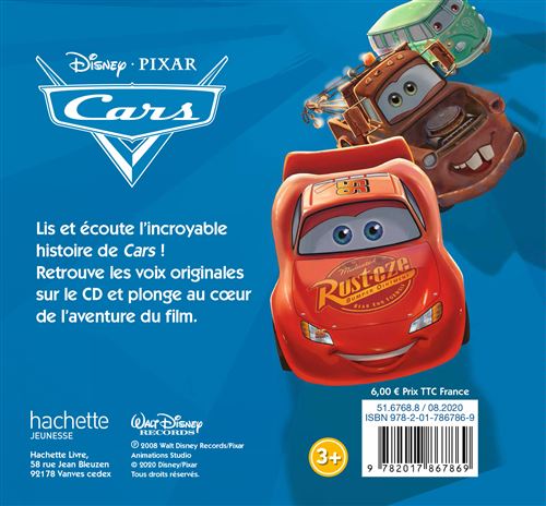 Cars - Mon Histoire à Écouter - L'histoire du film - Livre CD