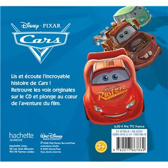 CARS - Mon histoire à écouter - L'histoire du film - Livre CD - Disney Pixar