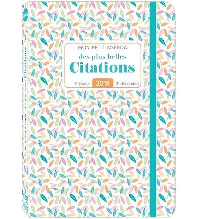 Mon petit agenda 2018 des plus belles citations