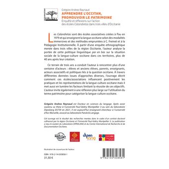 Apprendre l'Occitan, promouvoir le <i>Patrimoine</i>