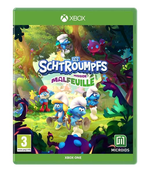Pochette avant du jeu Les Schtroumpfs - Mission Malfeuille Xbox One