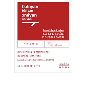 Description grammaticale du basari (oniyan)