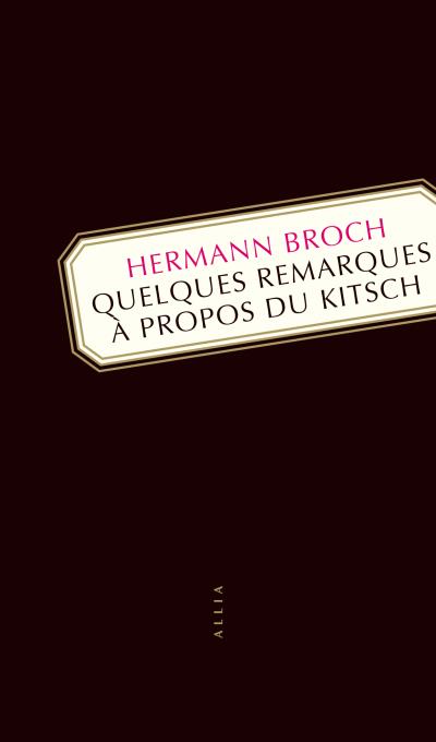 Quelques remarques sur le kitsch