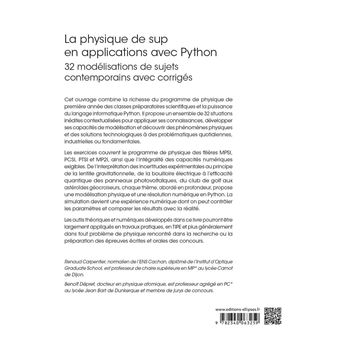 La physique de sup en applications avec Python