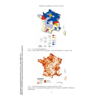 Populations, peuplement et territoires en France