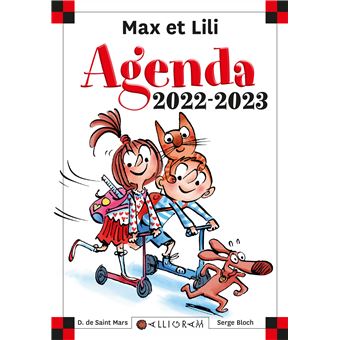 blauwe vinvis rijm achter Max et Lili - Agenda scolaire Max et Lili 2022-2023 - Dominique de Saint  Mars, Serge Bloch - broché - Achat Livre | fnac