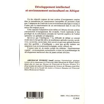 Développement intellectuel et environnement socioculturel en Afrique