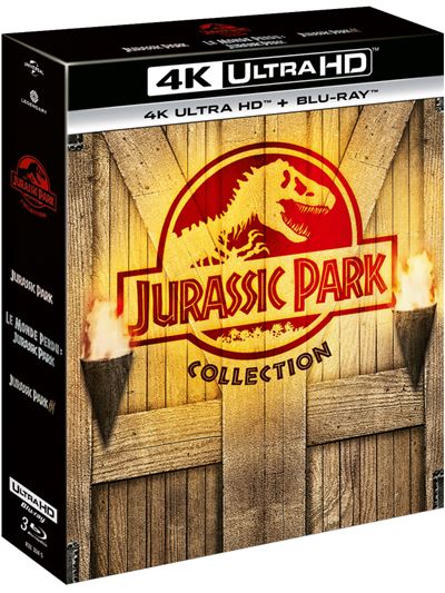 Jurassic Park L'intégrale 1 à 3 Blu-ray 4K Ultra HD