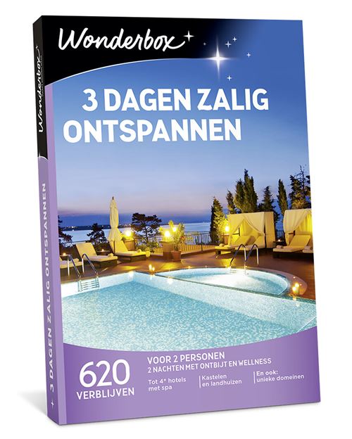 WONDERBOX 3 DAGEN ZALIG ONTSPANNEN