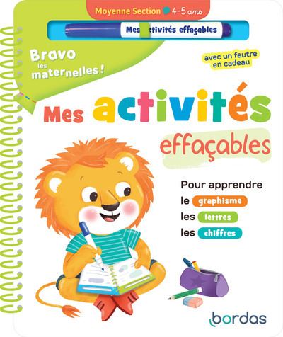 Bravo les maternelles - Mes activités effaçables - Moyenne section - Hélène Convert - relié