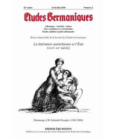 Études germaniques - N°2/2010