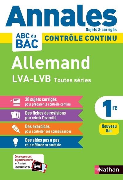 Annales Bac 2021- Allemand 1re-Corrigé