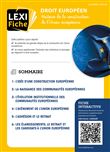 Droit européen : Histoire de la constructon de l'union européenne