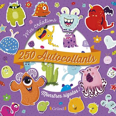 Monstres rigolos 250 autocollants