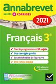 Annales du brevet Annabrevet 2021 Français 3e