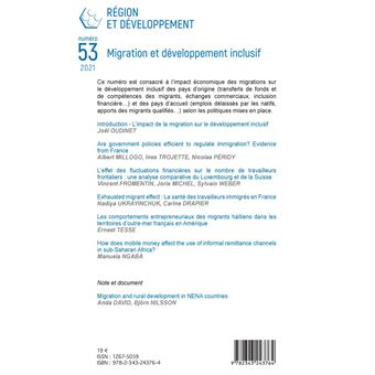 Migration et développement inclusif