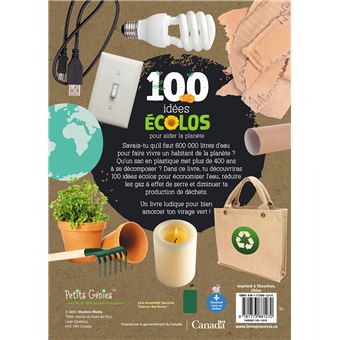 100 idées écolos pour aider la planète